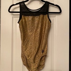 AM Plum leopard print leotard